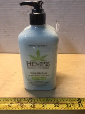 2 bottles 17oz Hempz whipped body crème