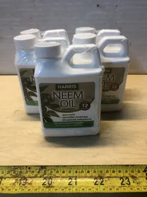 5 bottles 8oz Harris Neem Oil concentrate
