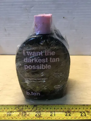 2 bottles 12oz b.tan tanning bed lotion