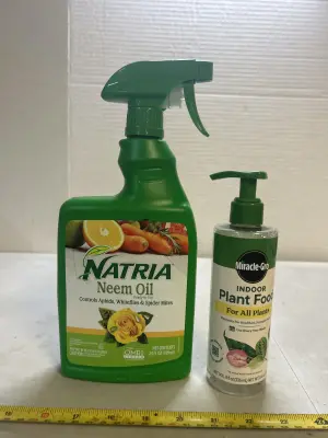 neem oil and indoor plant food