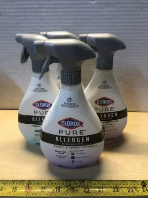 4 bottles 26oz Clorox pure allergen neutralizer carpet spray
