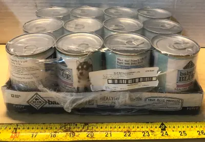 12 cans Baby blue buffalo puppy food exp:4/21/28