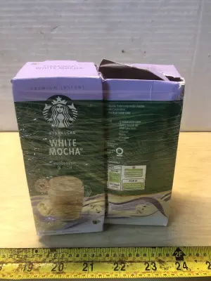 2 boxes 5 each Starbucks white mocha instant packs exp:3/27