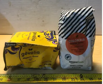 10 kcups gevalia coffee exp:2/16/27, 12oz Amazon fresh whole bean coffee exp:3/2/27