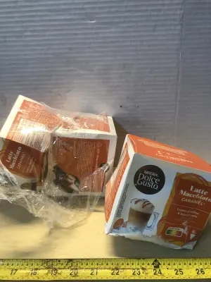 3 boxes Nescafé latte macchiato caramel small cups exp:1/31/27