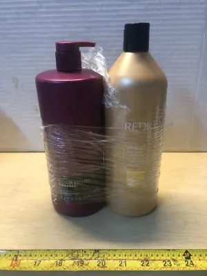 33.8oz Nexxus shampoo, 33.8oz Redken shampoo