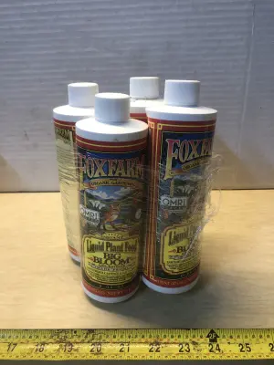 4 bottles 1LB fox farm plant food