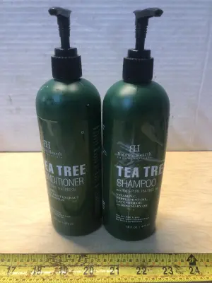 2 bottles 16oz Botanic Hearth tea tree shampoo and conditioner