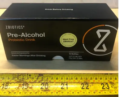 12 bottles Zbiotics pre alcohol drink exp:2/27