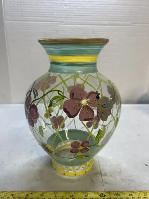 hand painted vase