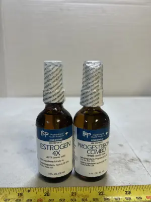 2 supplements estrogen 4x and progesterone combo