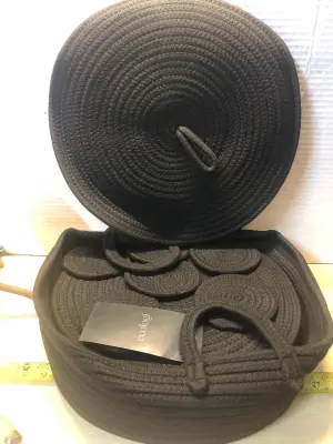 Black placemat set