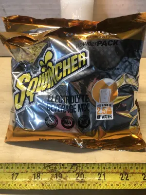 2 packs 23.83oz orange Sqwincher drink mix