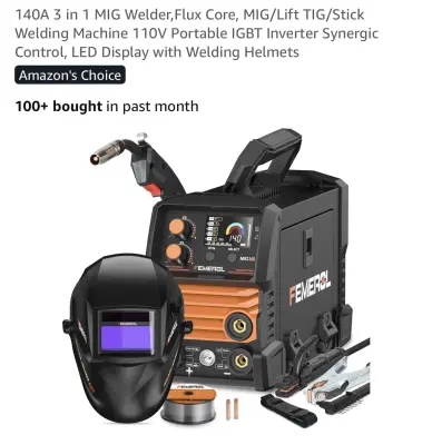 Femerol IGBT DC inverter welder mig140R  with hood as is
