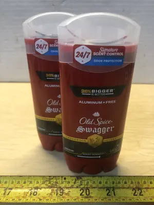 2 packs 3.8oz Old Spice swagger aluminum free deodorant