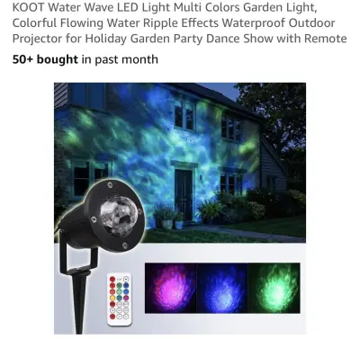 3 boxes Waterproof light projector water wave light