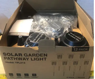 12 pack solar pathway lights