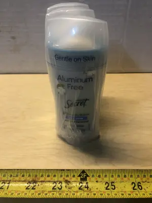 3 pack 2.4oz Secret aluminum free deodorant