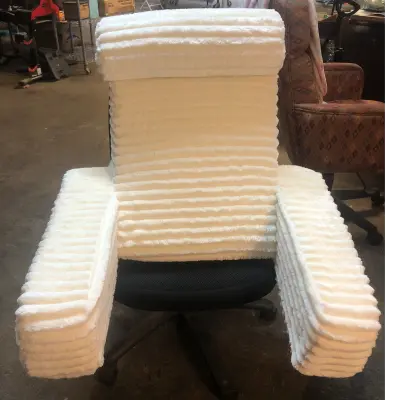 Large back pillow for sitting in bed with pockets