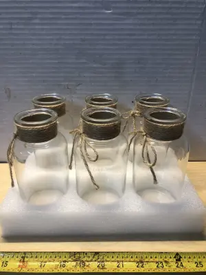 12pc glass bottles