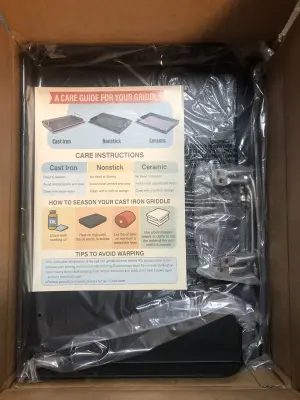 Cast iron nonstick ceramic griddle