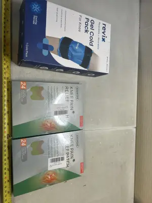 knee ice pack and 2ct relief patches