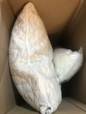Coop queen sized pillow with extra stuffing