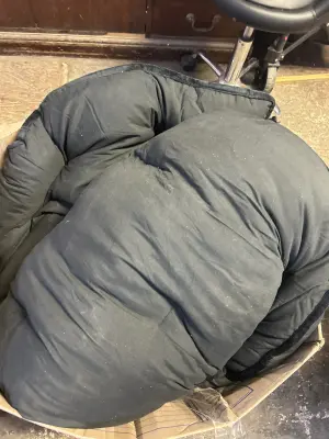 full-size mattress topper used needs cleaned as is