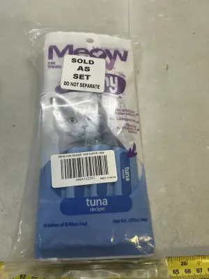 5ct 4 packs of tuna lickable treats for cats
