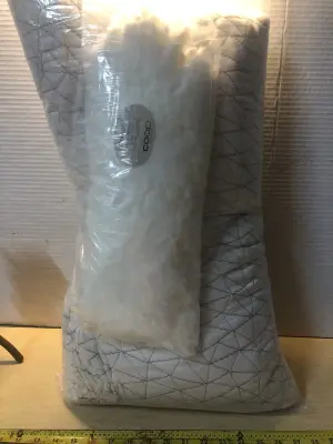 Coop queen sized pillow with extra stuffing