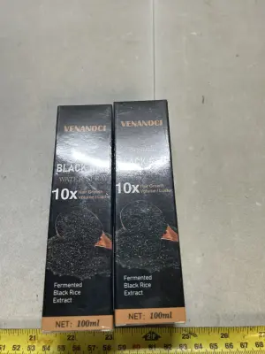 2 black rice, water spray