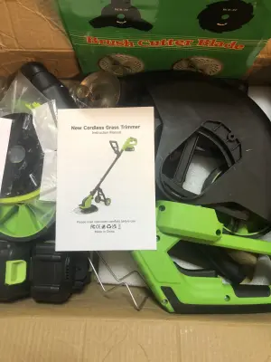 Cordless grass trimmer as is