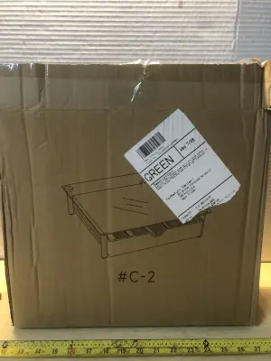 Glass and plastic desk drawer