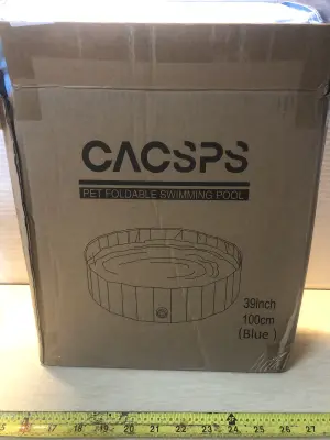 39” Cacsps pet foldable swimming pool as is untested