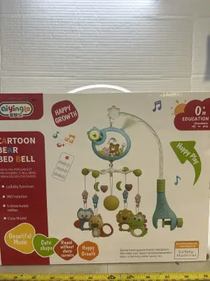 cartoon bear bed bell
