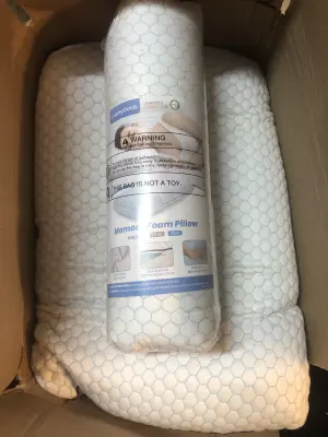 2 pack cushy oasis memory foam pillows
