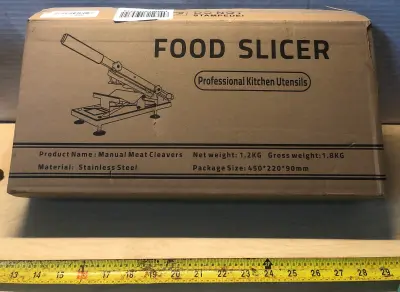 Stainless steel food slicer