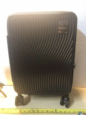 Sinouso black luggage on wheels