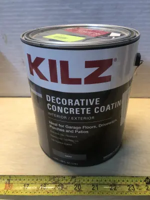 128oz Kilz decorative concrete coating gray