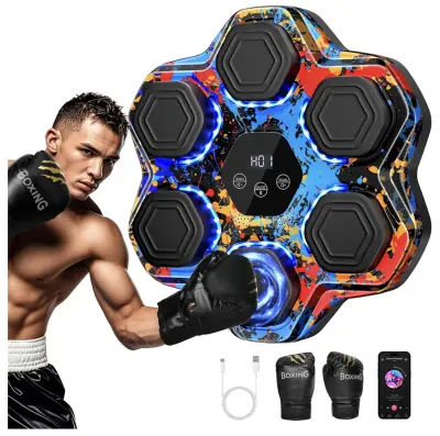 lolbox boxing machine with gloves similar to image