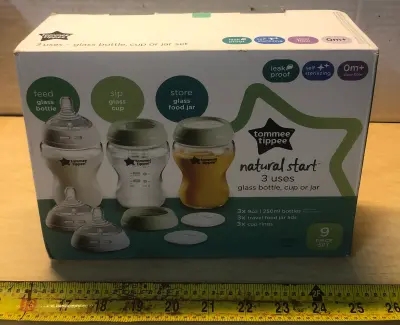 Tommee tippee 9pc glass bottle set