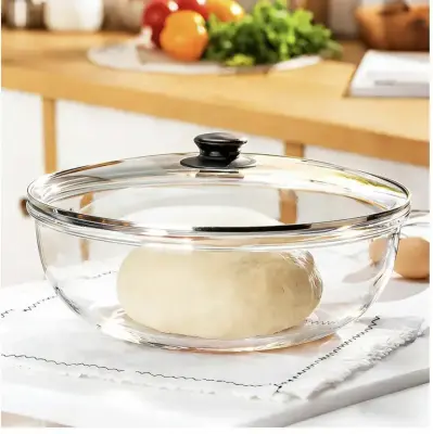 6qt large glass bowl similar to image