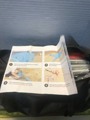 Hiking portable canopy in duffle bag