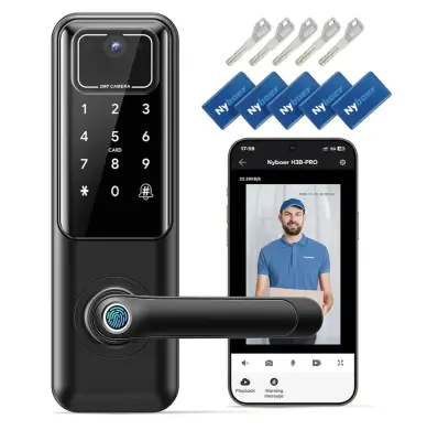 Nyboer smart door lock with camera similar to image