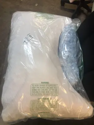 Coop queen size crescent pillow with extra stuffing
