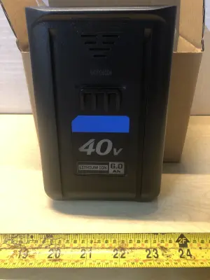 2 pack 40V lithium ion 6.0Ah rechargeable battery pack