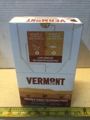 2 boxes Vermont smoke & cure incited turkey pepperoni sticks exp:8/7/26