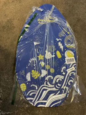 wooden boogie board