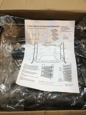 3 tray display stand