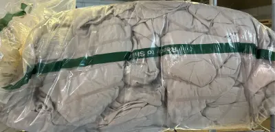 bedset used as is tan unknown size